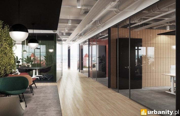 Koncepcja wnętrz wieżowca Silver