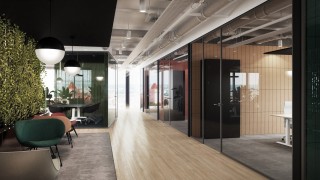 Koncepcja wnętrz wieżowca Silver w Poznaniu