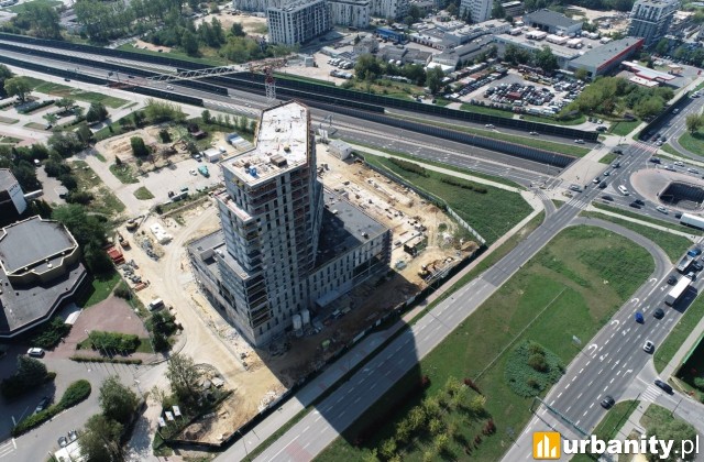 Budowa pierwszej wieży inwestycji SkyTrus w Kielcach, sierpień 2024 r., fot. Trust Investment