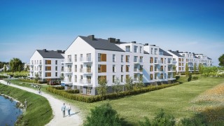 Łostowice w Gdańsku z kolejnym osiedlem Develii przy zbiorniku wodnym „Kolorowy”