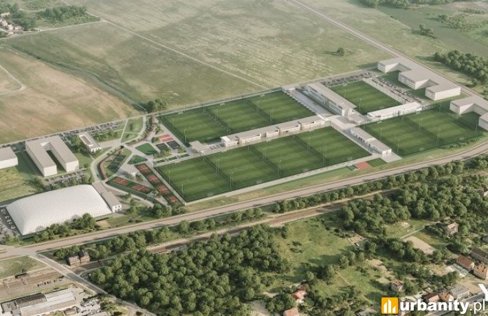 Projekt inwestycji Wrocławskie Centrum Sportu (autor. YOON Group)