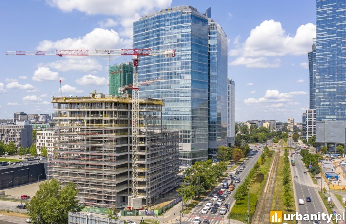 Wiecha na budowie biurowca Vibe, fot. Ghelamco Poland