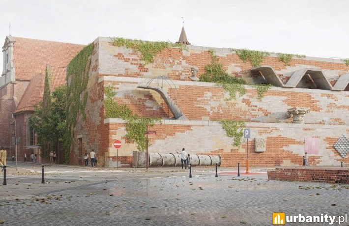 Projekt rozbudowy i przebudowy Muzeum Architektury we Wrocławiu, wiz. TŁO Michał Sikorski Architekt