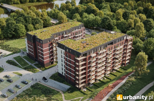 Papiernia nad Brdą, projekt inwestycji w Bydgoszczy, wiz. materiały inwestora