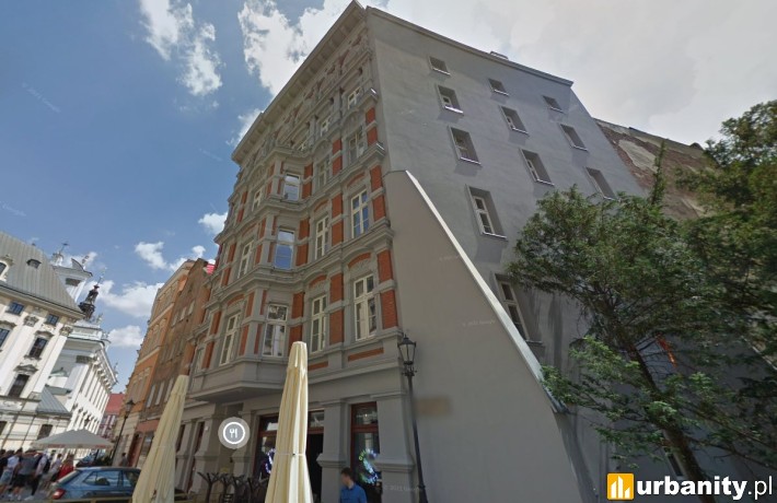 Kamienica przy placu Uniwersyteckim 7 we Wrocławiu, fot. google street