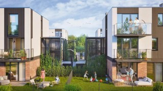 Dwupoziomowe apartamenty i domy w zabudowie bliźniaczej. Rusza inwestycja na Młocinach