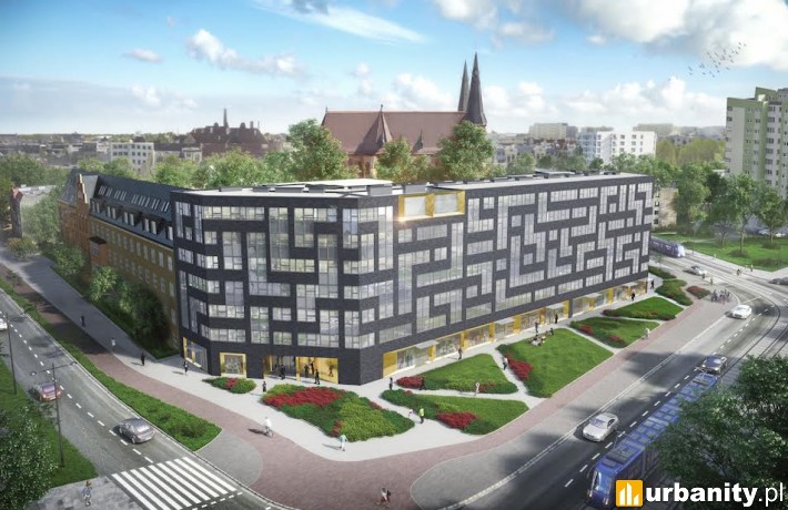 Wizualizacja budynku Starter III przy Borowskiej we Wrocławiu