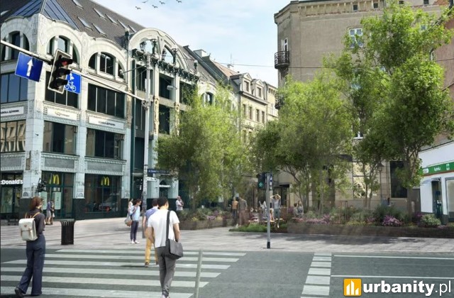 Ulica Ruska po przebudowie, wizualizacja, wiz. materiały inwestora
