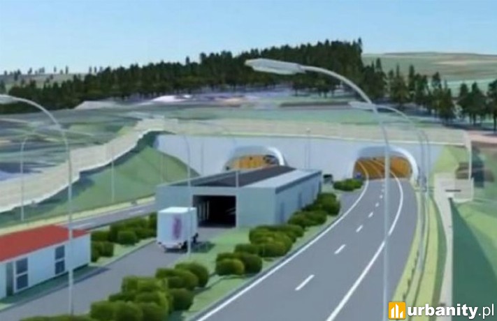 Projekt tunelu w ciągu Zakopianki