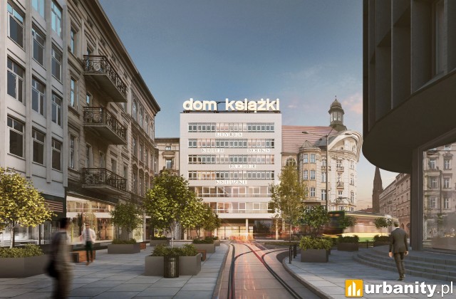 Tak wyglądał będzie Dom Książki po zakończeniu remontu, wiz. materiały dewelopera