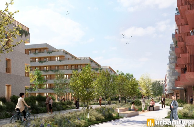 Koncepcja inwestycji przy metrze Kabaty, wiz. materiały dewelopera