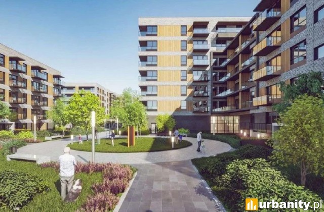 Projekt osiedla spółki Budomal Estate na Widzewie, wiz. materiały dewelopera
