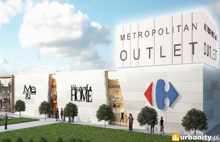 Wizualizacja pierwszego outletu w Bydgoszczy - Metropolitan Outlet