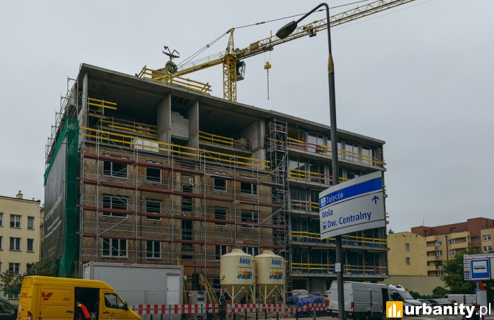 Moderna Powiśle - budowa październik 2020 r.