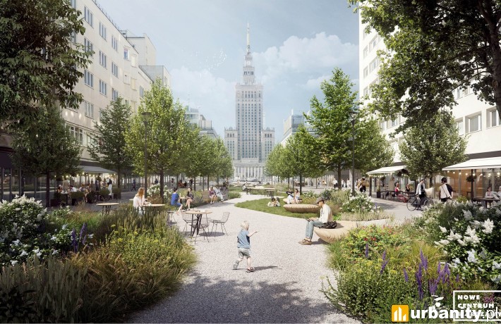 Tak zmieni się rejon ulic Złota i Zgoda w centrum Warszawy, wiz. ZDM Warszawa