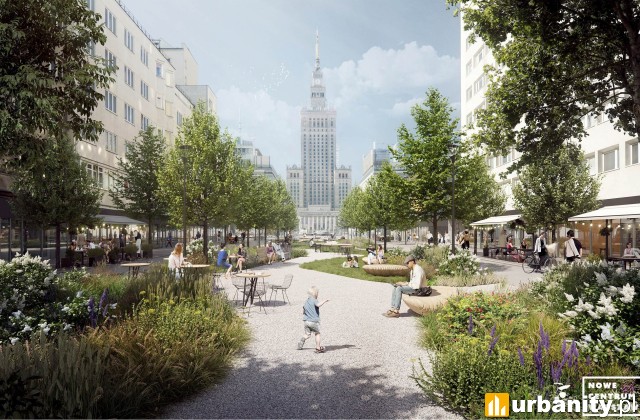 Tak zmieni się rejon ulic Złota i Zgoda w centrum Warszawy, wiz. ZDM Warszawa