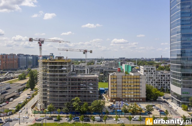 Wiecha na budowie biurowca Vibe, fot. Ghelamco Poland
