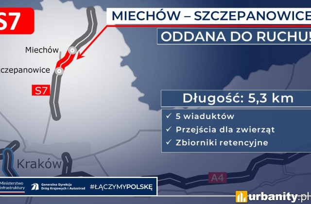 Nowy odcinek drogi ekspresowej S7 oddany do użytku, fot. Ministerstwo Infrastruktury