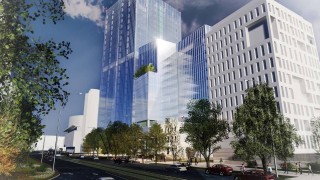 Koncepcja zagospodarowania działki u zbiegu Swobodnej i Powstańców Śląskich, wiz. materiały inwestora