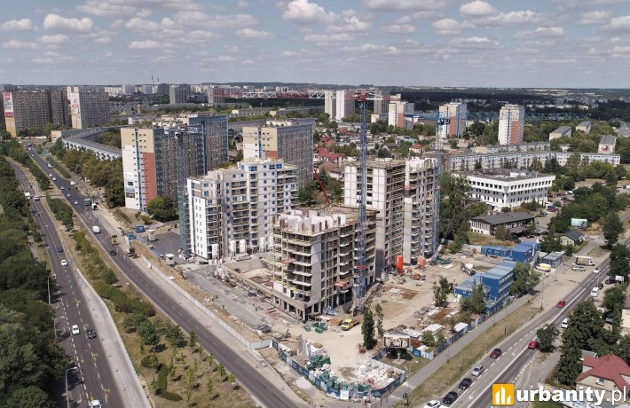 Postęp prac na osiedlu Nowych Kosmonautów - lipiec 2019 r.