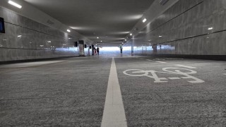 Gotowe podziemne przejście pieszo-rowerowe w Białymstoku, fot. Strabag