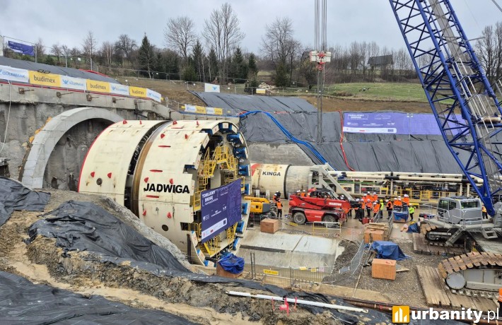 Ruszyło drążenie najdłuższego tunelu kolejowego w Polsce, fot. Budimex