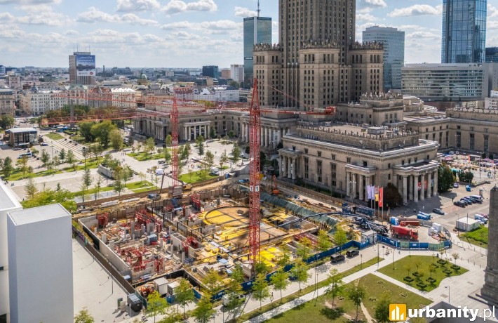 Nowy teatr przy Placu Centralnym nabiera kształtów, fot Marta Ejsmont