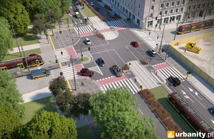 Projekt Bulwarów Północnych w Łodzi - wizualizacja