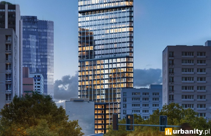 Projekt inwestycji Liberty Tower w Warszawie, wiz. Cavatina