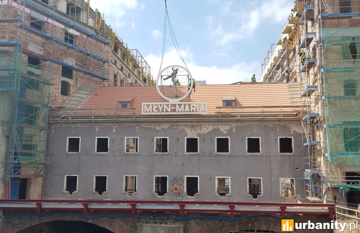Znak Młyna Maria z charakterystycznym dużym kołem powrócił na swoje miejsce