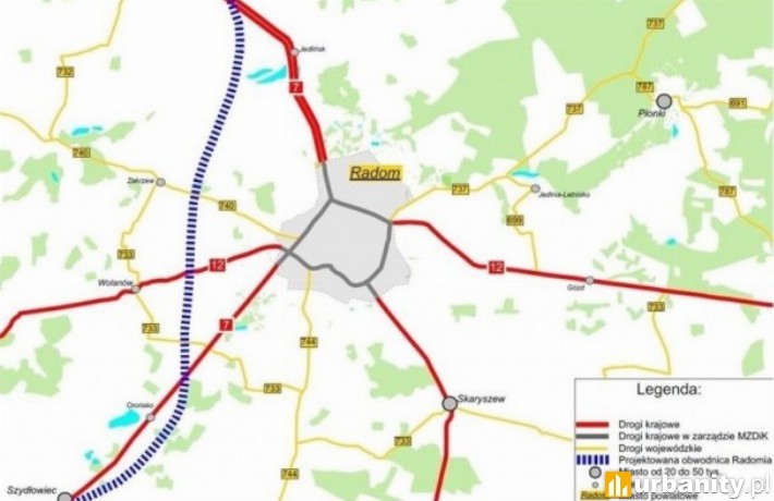 Projekt zachodniej obwodnicy Radomia