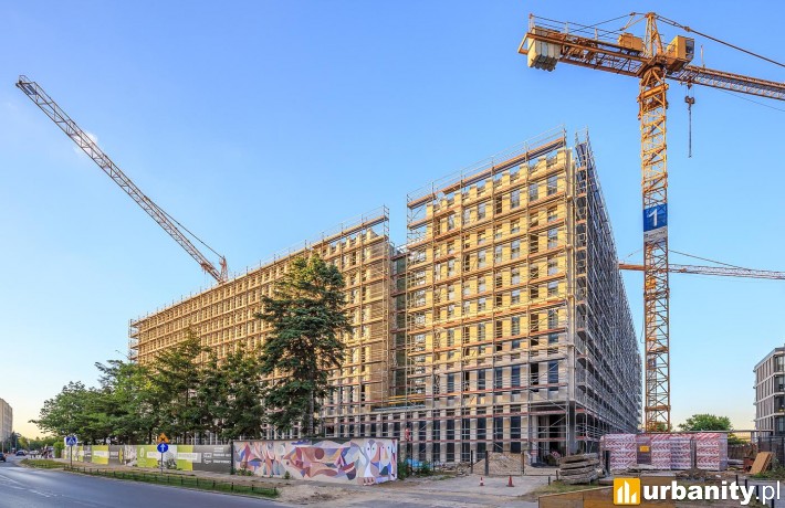 Biurowiec osiągnął już stan surowy zamknięty (fot. materiały inwestora)