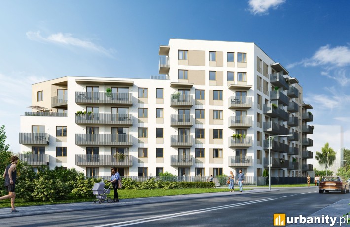 Osiedle MONO na warszawskiej Białołęce, wizualizacja, wiz. materiały dewelopera