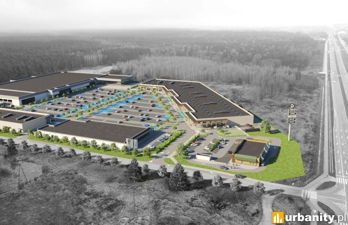 Park handlowy Ściegiennego w Kielcach, wiz. materiały inwestora