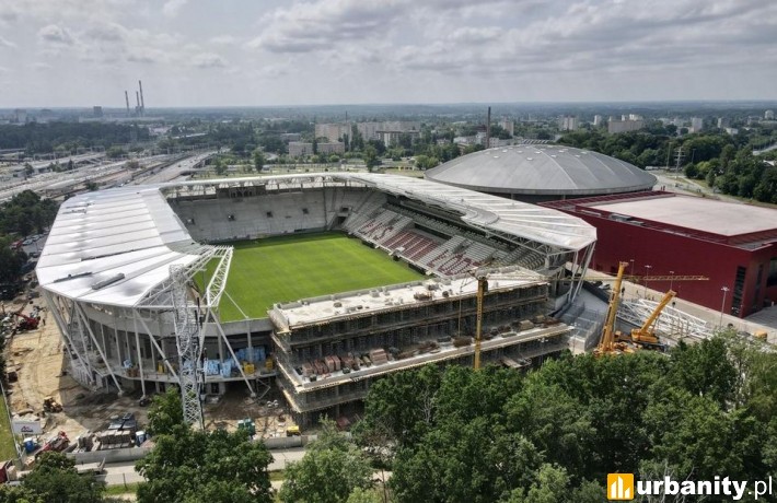 Tak obecnie prezentuje się nowy stadion ŁKS-u (fot. um.lodz.pl)