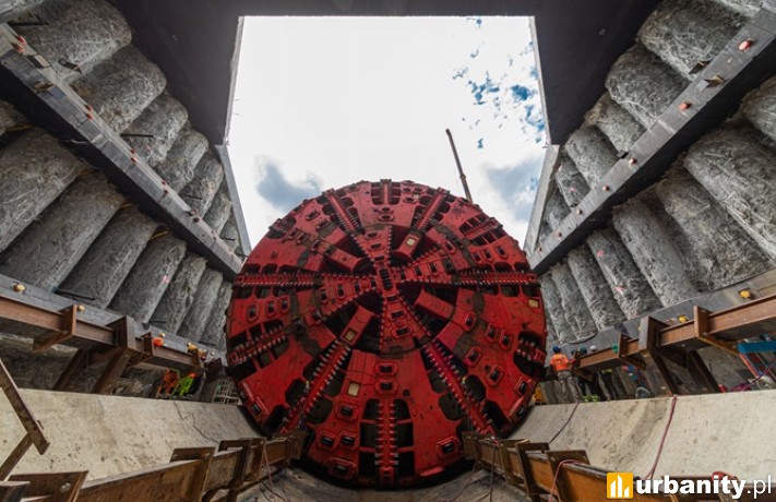 Maszyna TBM wydrąży ponad 2-kilometrowy tunel podziemny, fot. Mostostal Warszawa