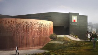 Kamień węgielny na budowie siedziby Archiwum Państwowego