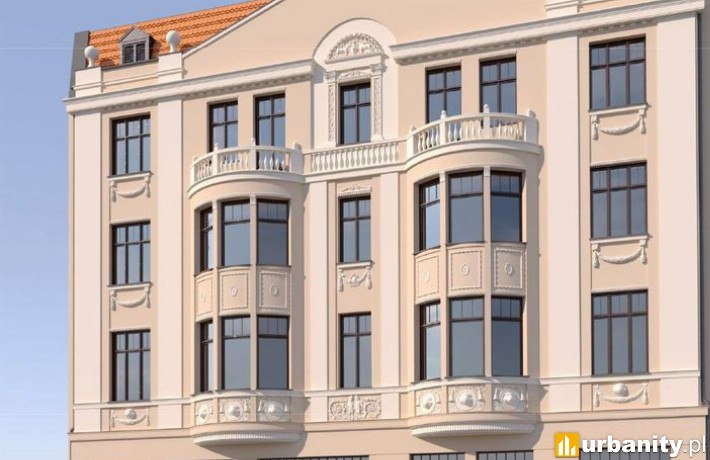 Kamienica przy Legionów 37A w Łodzi - wizualizacja