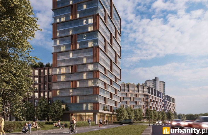 Koncepcja inwestycji Okopowa 58-72 na warszawskiej Woli, wiz. materiały inwestora