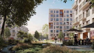 Projekt osiedla Zielone Aleje we Wrocławiu, wiz. materiały dewelopera