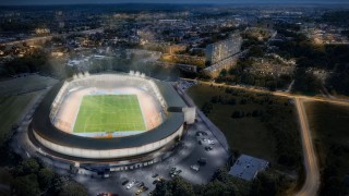 Podkarpackie Centrum Lekkiej Atletyki w Rzeszowie, wizualizacja, wiz. materiały inwestora