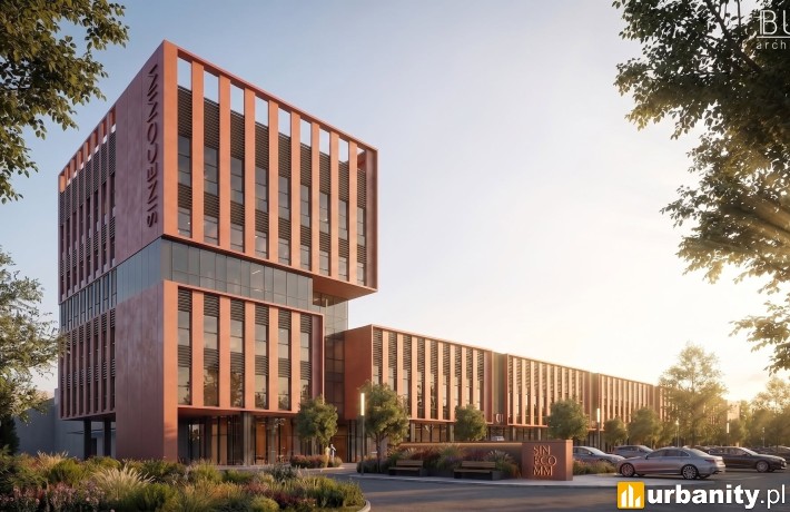 Nowy hub biznesowy przy Szosie Bydgoskiej, wiz. BUKA Architektura