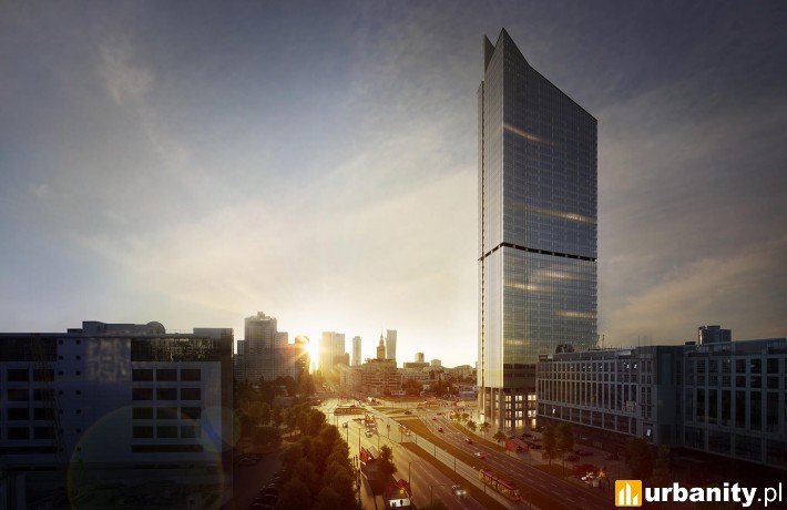 Projekt wieżowca Skyliner w Warszawie