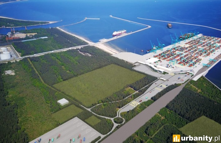 Planowana budowa terminala kontenerowego w Świnoujściu, wiz. materiały inwestora