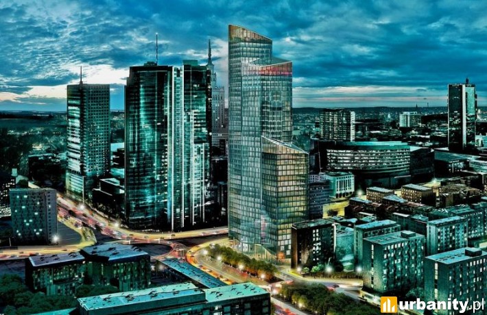 Projekt 188-metrowego wieżowca Warsaw One