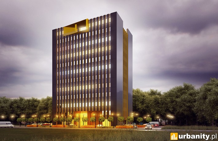 Wizualizacja biurowca Aurea Business House pod Wrocławiem