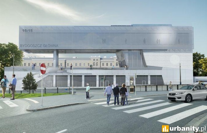 Wizualizacja Dworca Głównego w Bydgoszczy