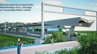 Pociąg prosto pod terminal. Rusza budowa linii kolejowej do lotniska w Modlinie