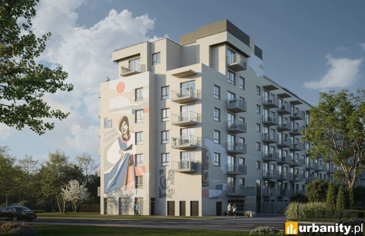 Osiedle Mira w Pruszkowie, wizualizacja inwestycji, wiz. materiały dewelopera