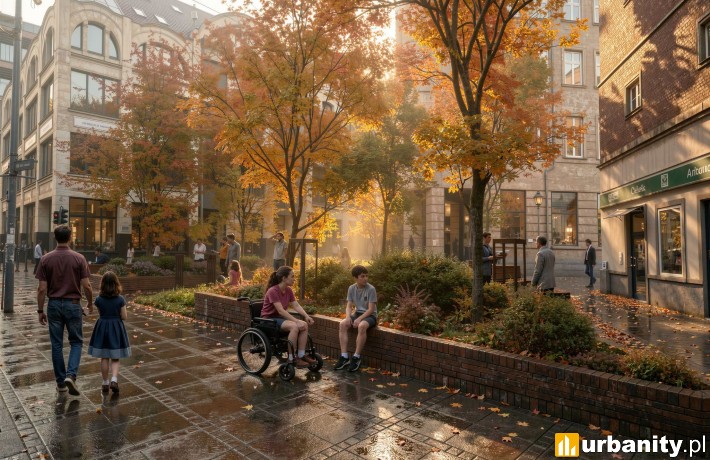 Projekt przebudowy ulicy Ruskiej we Wrocławiu, wiz. materiały inwestora